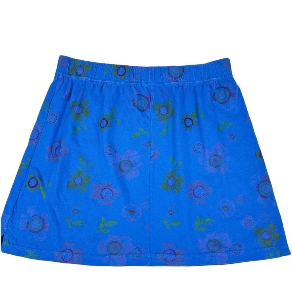 Fresh Produce Large Blue Flowered Skirt